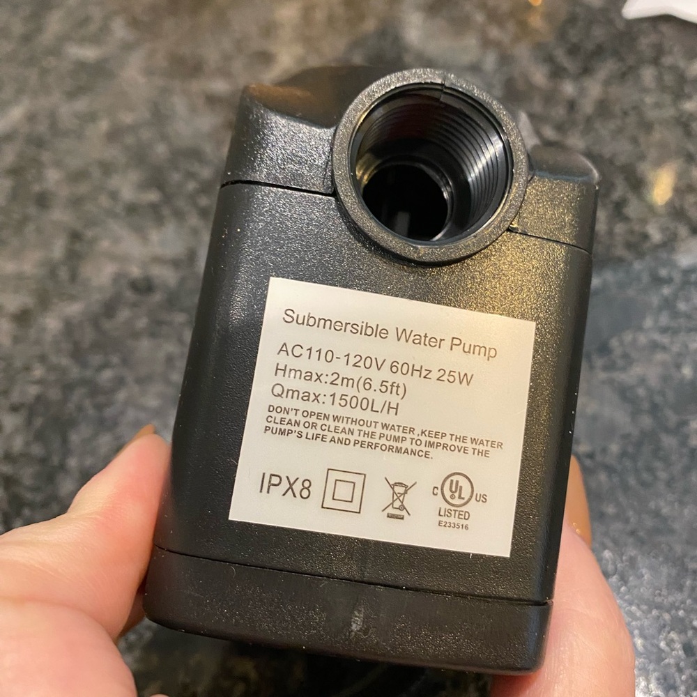 Submersible Pump Water Fountain